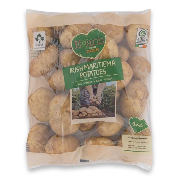 Irish White Maritiema Potato 4kg Egan's